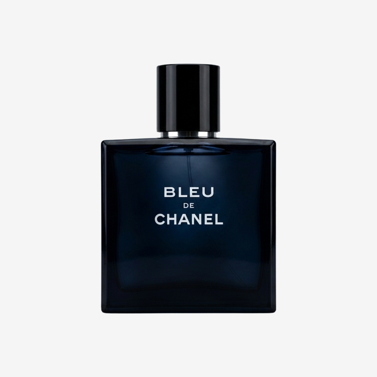 Chanel Bleu de Chanel Parfümprobe – Flakon vor weißem Hintergrund