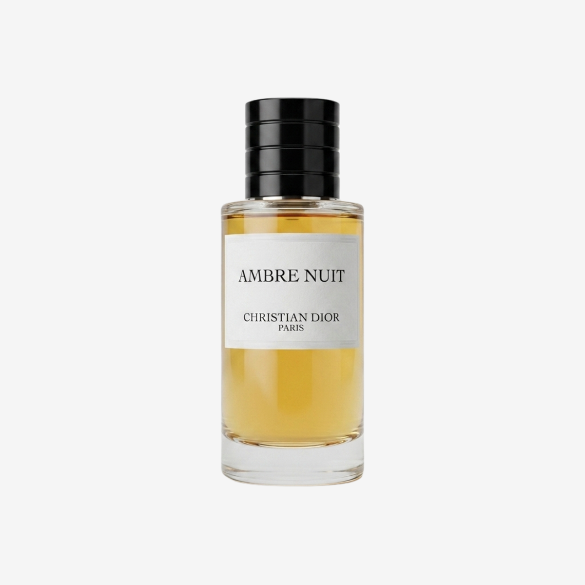 Dior Ambre Nuit Parfümprobe – Flakon vor weißem Hintergrund