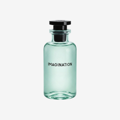LV Imagination Parfümprobe – Flakon vor weißem Hintergrund
