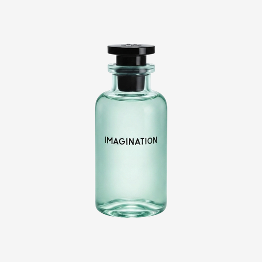 LV Imagination Parfümprobe – Flakon vor weißem Hintergrund