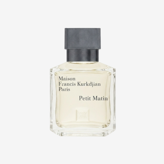 Maison Francis Kurkdjian Petit Matin Parfümprobe – Flakon vor weißem Hintergrund
